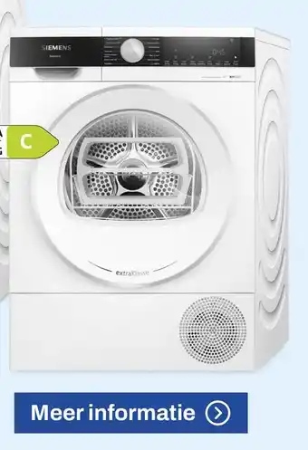 De Witgoed Specialist SIEMENS Warmtepompdroger WQ35G2C9NL aanbieding