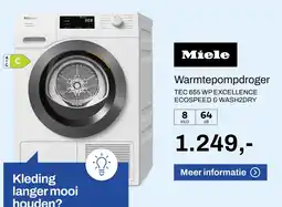 De Witgoed Specialist Miele Warmtepompdroger aanbieding