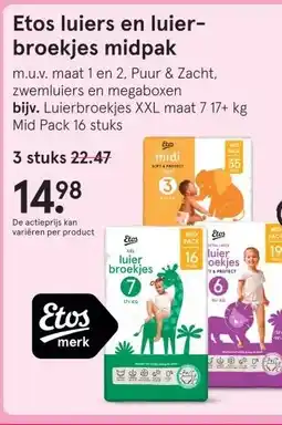 Etos Etos luiers en luier- broekjes midpak aanbieding