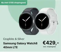 De Online Drogist Samsung Galaxy Watch8 40mm LTE aanbieding