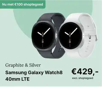 De Online Drogist Samsung Galaxy Watch8 40mm LTE aanbieding