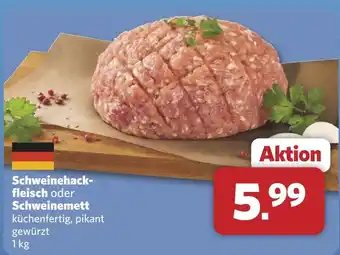 Combi Schweinehack- fleisch oder Schweinemett aanbieding