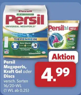 Combi EXCELLENCE Persil Megaperls, Kraft Gel oder Discs aanbieding