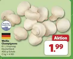Combi Weiße Champignons aanbieding