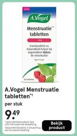 Etos A.Vogel Menstruatie tabletten aanbieding