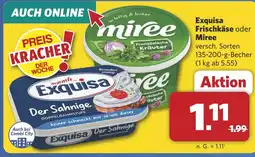 Combi Exquisa Frischkäse oder Miree aanbieding
