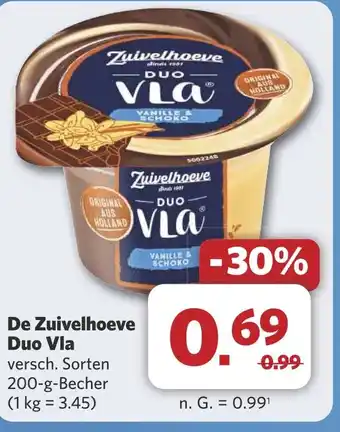 Combi De Zuivelhoeve Duo Vla aanbieding