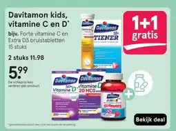Etos Davitamon kids, vitamine C en D' aanbieding