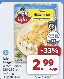 Combi Iglo Filegro aanbieding