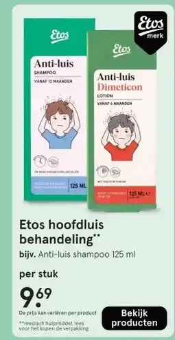 Etos Etos hoofdluis behandeling** aanbieding