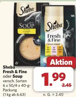 Combi Sheba Fresh & Fine oder Soup aanbieding