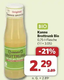 Combi BIO Kanne Brottrunk Bio aanbieding