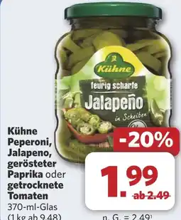 Combi Kühne Peperoni, Jalapeno, gerösteter Paprika oder getrocknete Tomaten aanbieding