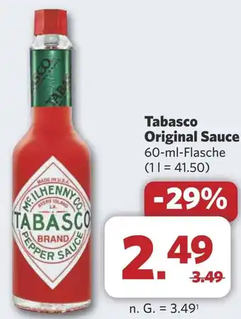 Combi Tabasco Original Sauce aanbieding