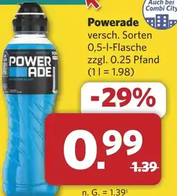 Combi Powerade aanbieding