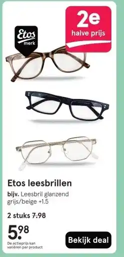 Etos Etos leesbrillen aanbieding