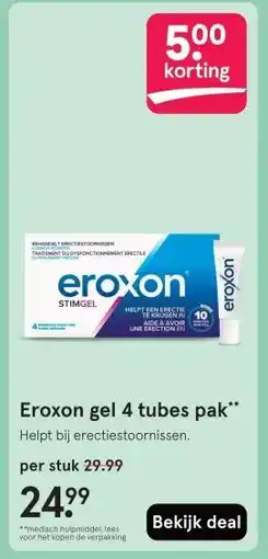 Etos Eroxon gel 4 tubes pak aanbieding