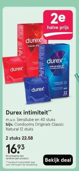Etos Durex intimiteit aanbieding