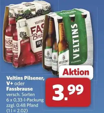 Combi Veltins Pilsener, V+ oder Fassbrause aanbieding