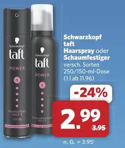 Combi Schwarzkopf taft Haarspray oder Schaumfestiger aanbieding