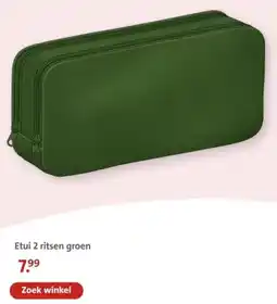 Bruna Etui 2 ritsen groen aanbieding