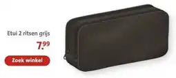 Bruna Etui 2 ritsen grijs aanbieding