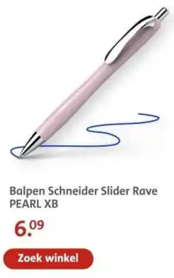 Bruna Balpen Schneider Slider Rave Pearl XB aanbieding