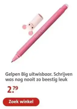 Bruna Gelpen Big uitwisbaar. Schrijven was nog nooit zo beestig leuk aanbieding