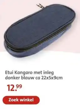 Bruna Etui Kangaro met inleg donker blauw aanbieding