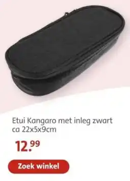 Bruna Etui Kangaro met inleg zwart aanbieding