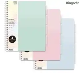 Bruna Projectboek A4 200 pagina's gelinieerd met 4tabs aanbieding