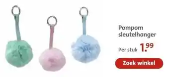 Bruna Pompom sleutelhanger aanbieding