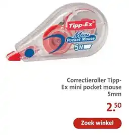 Bruna Correctieroller Tipp-Ex mini pocket mouse aanbieding