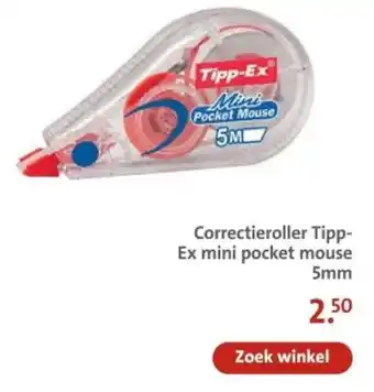 Bruna Correctieroller Tipp-Ex mini pocket mouse aanbieding