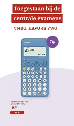 Bruna Rekenmachine Casio Classwiz fx-82NL aanbieding