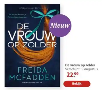 Bruna De vrouw op zolder aanbieding