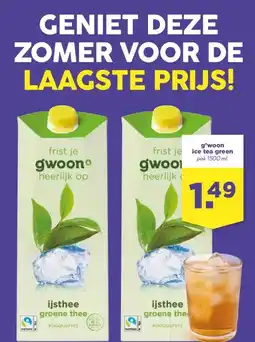 Boon`s Markt g'woon ice tea green aanbieding