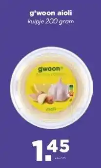 Boon`s Markt g'woon aioli aanbieding