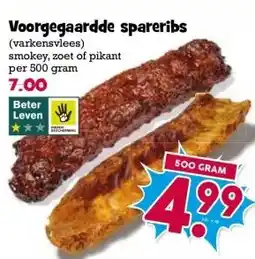 Boon`s Markt Voorgegaardde spareribs aanbieding