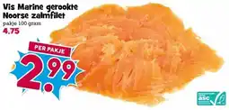 Boon`s Markt Vis Marine gerookte Noorse zalmfilet aanbieding