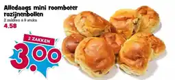 Boon`s Markt Alledaags mini roomboter rozijnenbollen aanbieding