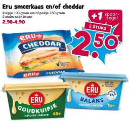 Boon`s Markt Eru smeerkaas en/of cheddar aanbieding
