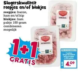 Boon`s Markt Slagerskwaliteit reepjes en/of blokjes aanbieding