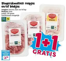 Boon`s Markt Slagerskwaliteit reepjes en/of blokjes aanbieding