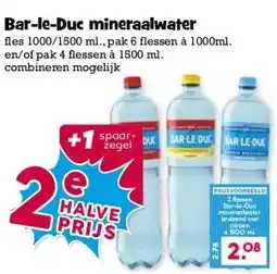 Boon`s Markt Bar-le-Duc mineraalwater aanbieding