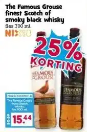 Boon`s Markt The Famous Grouse finest Scotch of smoky black whisky aanbieding
