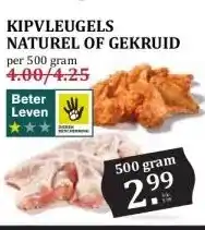 Boon`s Markt KIPVLEUGELS NATUREL OF GEKRUID aanbieding