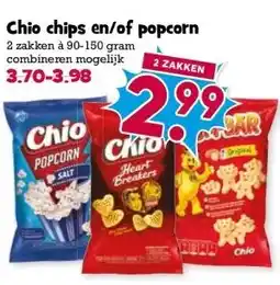 Boon`s Markt Chio chips en/of popcorn aanbieding