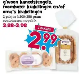 Boon`s Markt g'woon kaneelstengels. roomboter krakelingen en/of oma's krakelingen aanbieding