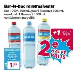 Boon`s Markt Bar-le-Duc mineraalwater aanbieding